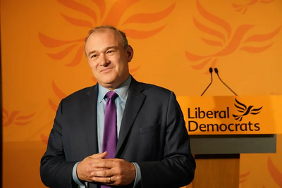 Image courtesy of Liberal Democrats Newly elected leader Ed Davey